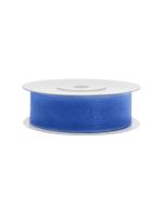 Ruban de soie 19 mm - bleu roi