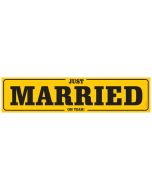 Plaque minéralogique – Just Married 