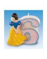 Bougie Blanche Neige 6 ans