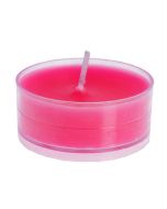 Lot de 4 bougies ronde de coloris fuchsia à prix jamais vu !