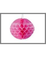 Boule déco à suspendre - fuchsia - 25 cm Ø