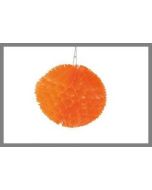 Boule déco à suspendre - orange - 25 cm Ø