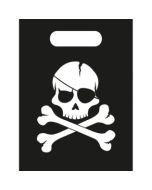 6 sacs de fête pirate tête de mort