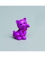 Lot de 2 figurines chatons fuchsia