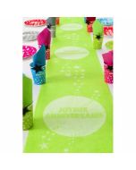 Chemin de table Joyeux anniversaire - anis