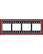 Chemin de table - Cinéma - blanc