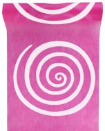 Chemin de table spirale - fuchsia