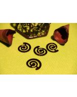 Confettis de table spirale chocolat
