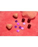 Confettis de table ronds violet 