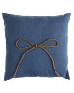 Coussin alliances bleu jean