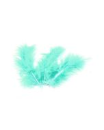 20 Plumes de décoration - jade