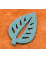 Feuilles en feutrine - turquoise