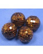 Mini boules à facettes - marron