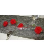 Guirlande de roses en organza - rouge