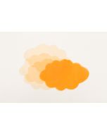 Nuages en organza - orange