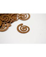 Confettis de table "Spirale fantaisie" - Chocolat