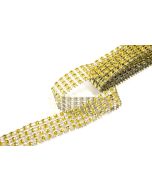 ruban strass or