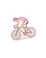 10 Boîtes à dragées cycliste rose