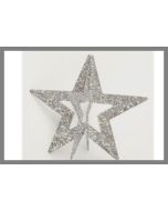 Etoiles 3D argent pour une décoration de fête unique