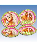 6 assiettes collection "Cheval"
