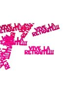 Confettis de table "Vive La Retraite" - fuchsia