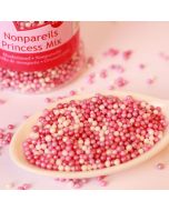 Perles de sucre pirncesses roses et blanches 80 g