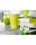 Gobelets Joyeux anniversaire - Plusieurs couleurs disponibles - x10