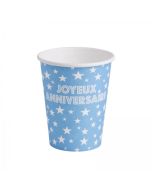 Gobelet Joyeux anniversaire  turquoise