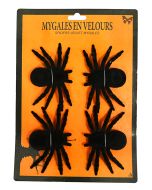 4 mygales velours noires