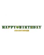 Guirlande anniversaire Camouflage militaire
