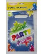 6 sacs à bonbons "Party"