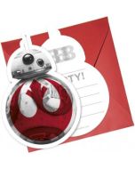 6 invitations et enveloppes - The Last Jedi