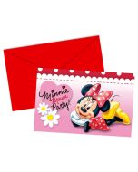 6 invitaions Minnie Marguerite