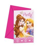 Invitations Princesse Glamour - x6