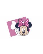 6 invitations avec enveloppes - Minnie Pois 