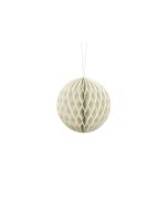 Boule chinoise alvéolée crème - 20 cm