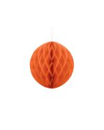 Boule chinoise alvéolée orange - 20 cm