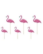 6 pics flamants roses