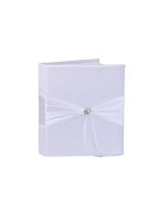 Livre d'or blanc taffetas coeurs or