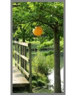 Lampion uni orange - 35 cm