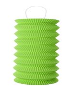 2 Lampions cylindrique vert - 18 cm