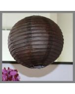Lampion uni chocolat - 35 cm