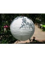 Lampion boule de déco - GM - blanc