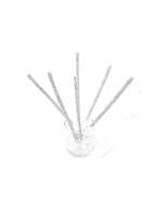 Lot 10 bâtonnets pailletés Argent