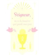 6 Cartes remerciement communion pour Fille
