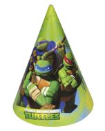 Lot de 6 chapeaux anniversaire Tortues Ninja