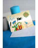 6 Cartes d'invitations - pirate