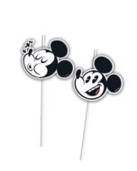 6 pailles médaillon Mickey super cool