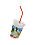 12 gobelets milkshake avec paille - Mickey Playful