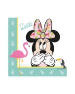 20 serviettes Minnie Tropical